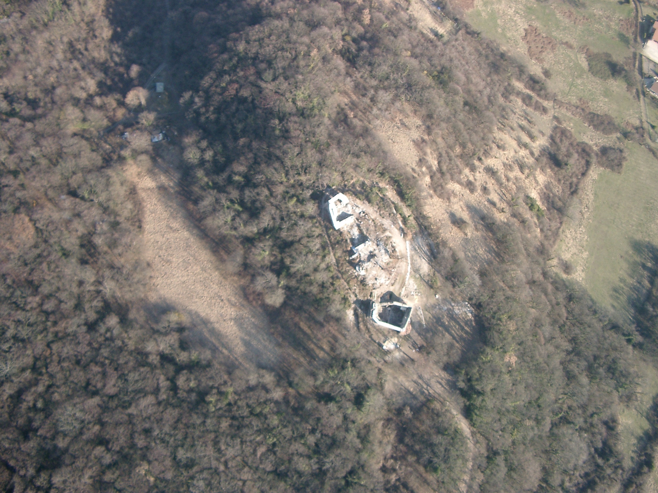 Vue aérienne du château