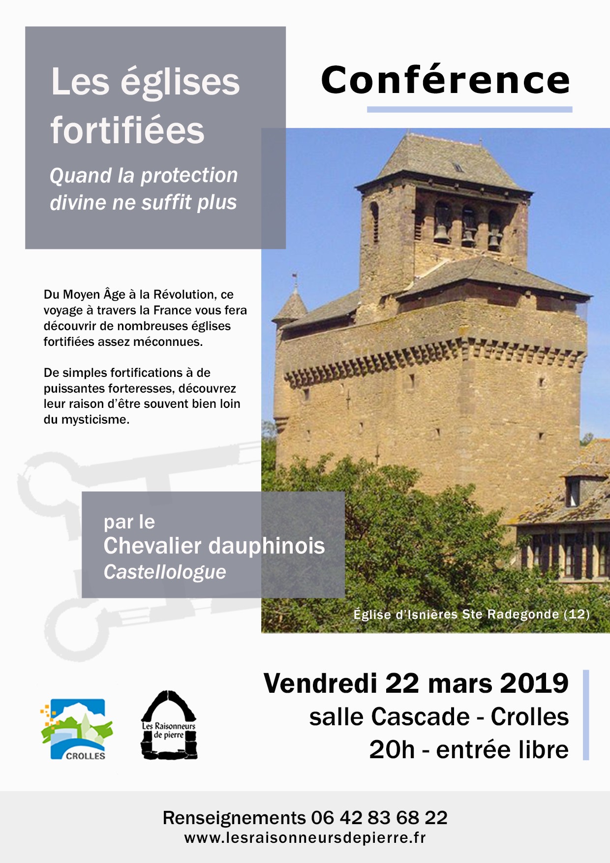 Affiche Conférence 2019 Les églises fortifiées