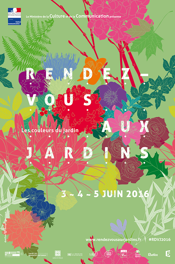 Affiche Rendez-vous aux jardins 2016